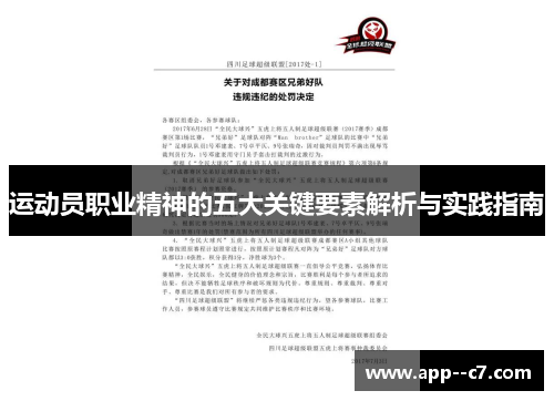 运动员职业精神的五大关键要素解析与实践指南