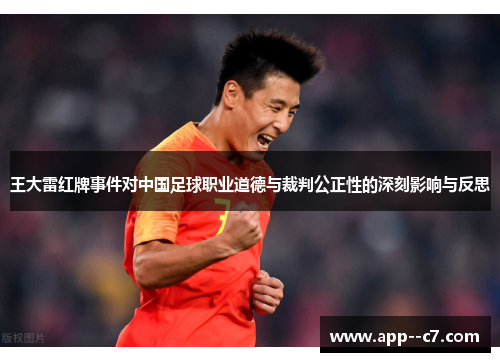 王大雷红牌事件对中国足球职业道德与裁判公正性的深刻影响与反思